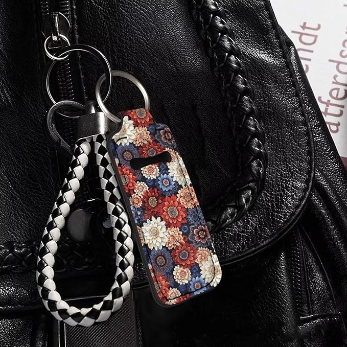 Pensura Chapstick Holder Keychain Fashion 5 Pcs Car Keychain Holder Portable Chapstick Holder Keep from Scratched and Dust