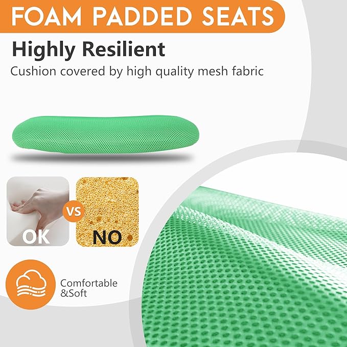 FDW Home Office Chair Mid Back Mesh Desk Chair Armless Computer Ergonomic Task Rolling Swivel Chair Back Support Adjustable Modern with Lumbar Support (Pack of 2, Green)