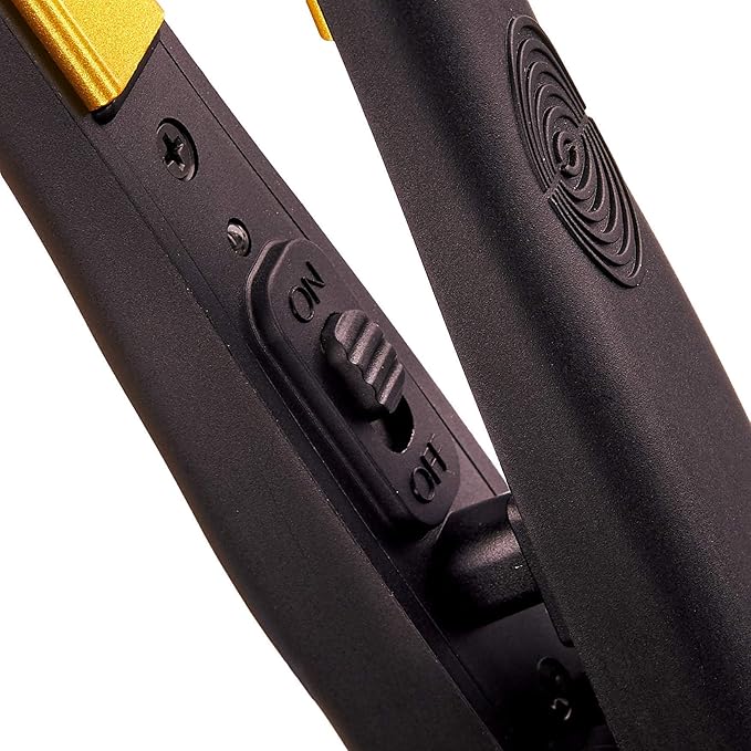 Professional Ceramic Mini Flat Iron 1/2", Anti-Frizz, Fast Heating, Versatile Styling for Curly & Straight Hair, Ideal for Traveling with Travel Pouch (Black)
