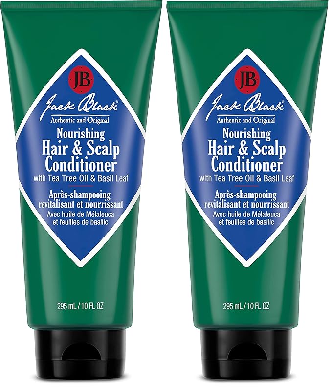 Jack Black Nourishing Hair & Scalp Conditioner - Hair Conditioner for Men,Mens Haircare Products,(Pack of 2)