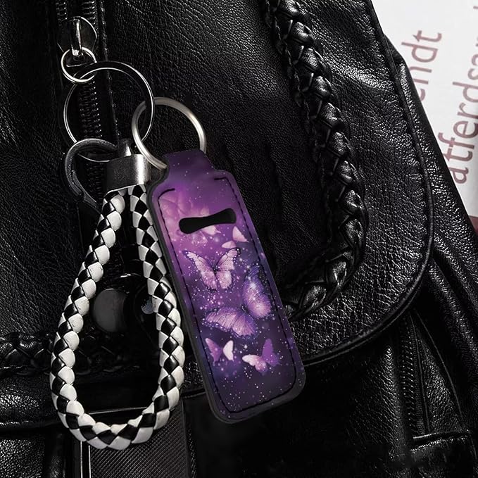 Pensura Chapstick Holder Keychain Fashion 5 Pcs Car Keychain Holder Portable Chapstick Holder Keep from Scratched and Dust