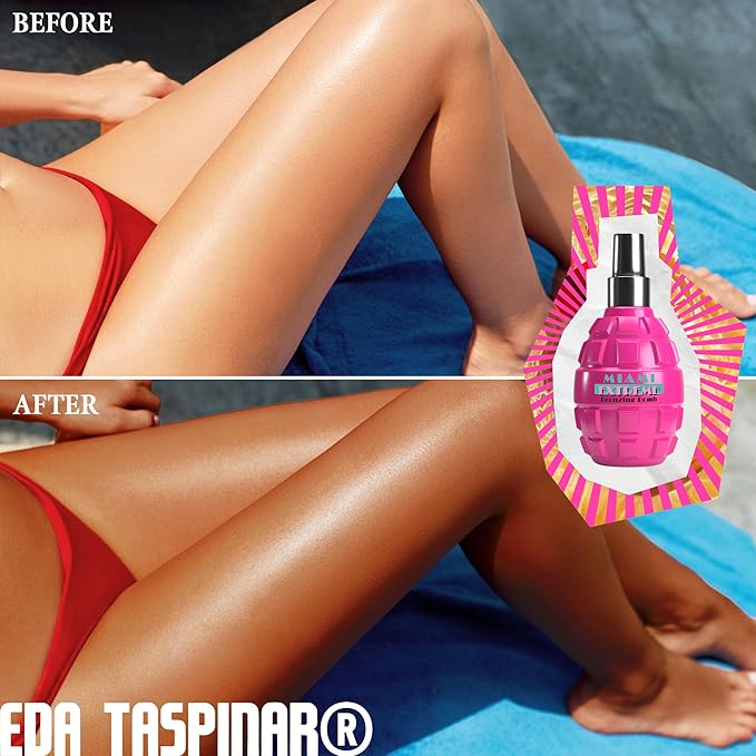 Bronzing Bomb Miami Extreme I Dark Tanning Lotion for Outdoor Sun I Fast Deep Bronze Glow, Sun Tanning Oil with Natural Oils I Non-Greasy Moisturizing Formula for Beach & Vacation I 200 ml (6.8 oz)