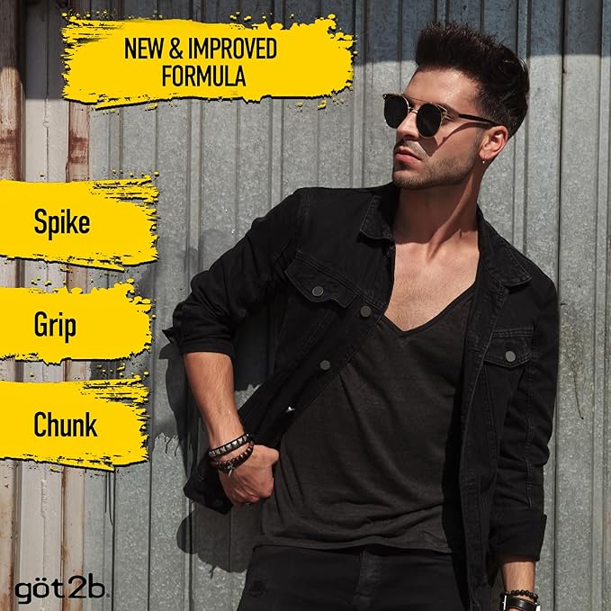 Got2B Glued Styling Spiking Hair Gel 2-6 oz tubes + 1 Travel 1.25 oz tube,(Pack of 12)