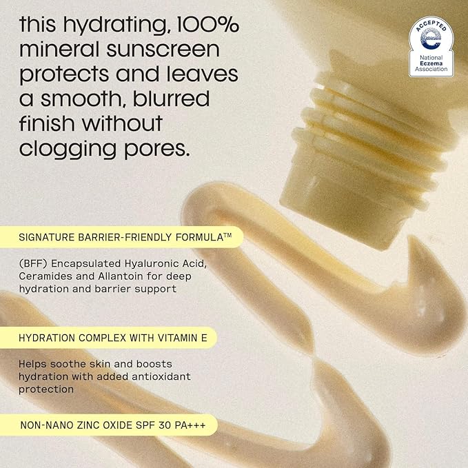 Sincerely Yours Sunny Side Up Hydrating Mineral Sunscreen – Broad Spectrum SPF 30 – 1.7 fl oz / 50 mL