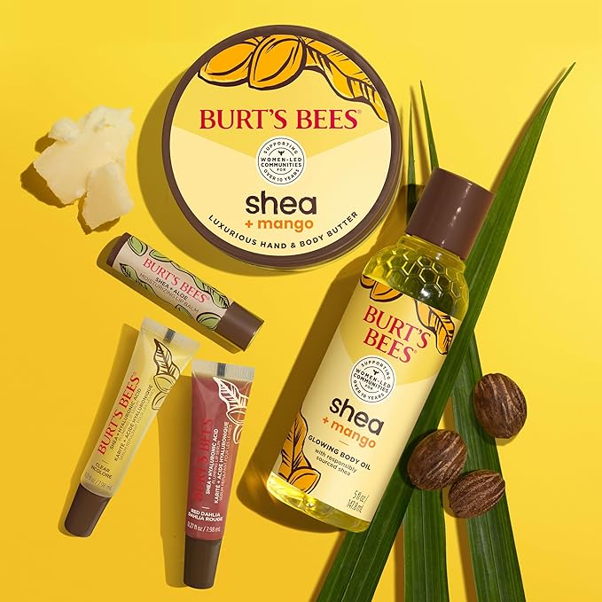 Burt's Bees Easter Basket Stuffers, Lip Balm, Beeswax, Strawberry, Coconut and Pear, and Vanilla Bean Pack, With Responsibly Sourced Beeswax, Tint-Free, Natural Lip Treatment, 4 Tubes, 0.15 oz.
