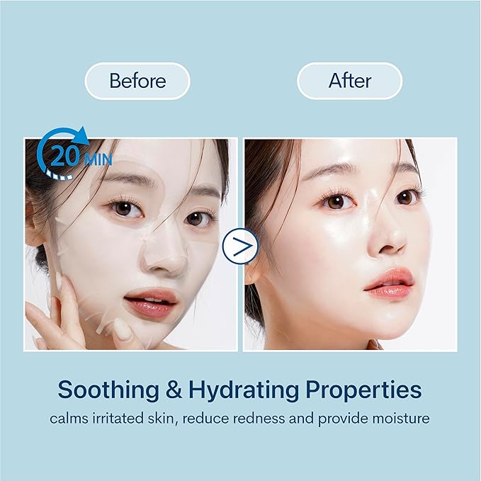 Innerest Luna Bunny 24PK Facial Sheet Mask, Brightening, Nourishing & Hydrating Korean Skincare for Self Care, Home Spa with Aloe, Coconut, Vitamin & Hyaluronic (Hyaluronic Acid)
