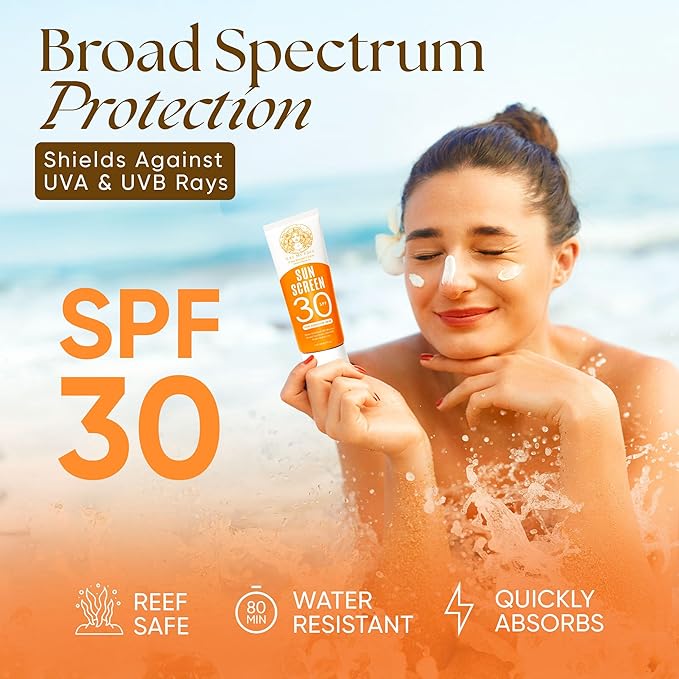 Eat My Face Beef Tallow Sunscreen Bundle – SAVE 20% | Tinted + Non-Tinted SPF 30 Set | Reef Safe, Non-Nano Zinc Oxide, Water Resistant 80 Min | Natural Mineral Sunblock for Sensitive Skin