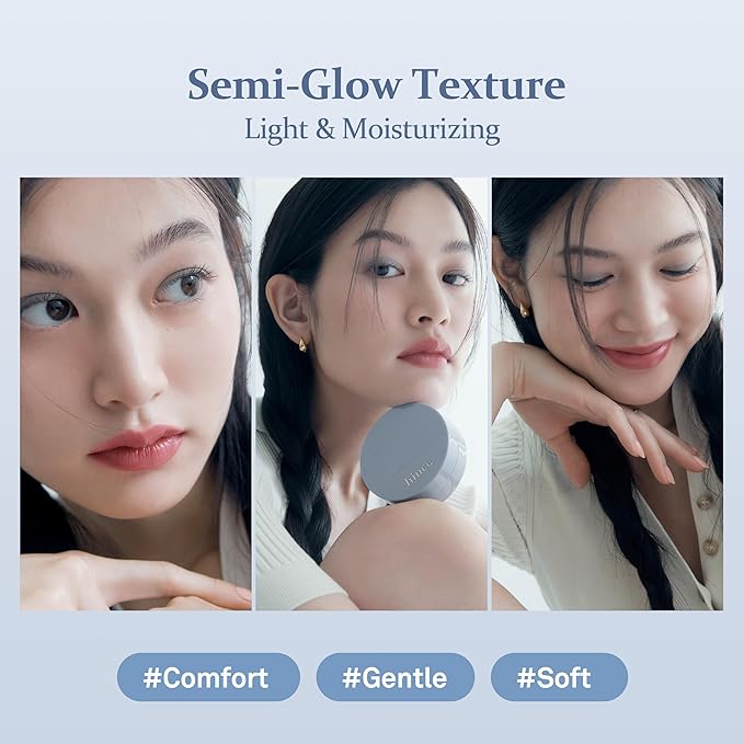 HINCE Second Skin Mesh Matte Cushion - 12g, Natural Coverage, Semi Matte Finish, Flawless Coverage, 24hr Long Lasting, Korean Cushion Foundation, Sand