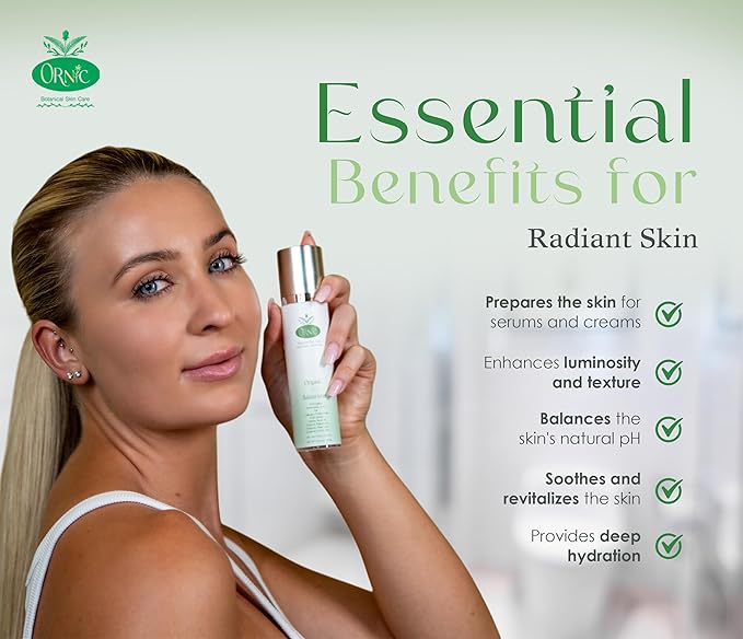 Botanical Skin Care - Organic Facial Toner with Hyaluronic Acid, Collagen, Rosemary & Aloe Vera - Natural Face Care for Hydration & Balance - Vegan & Cruelty-Free - 1.69 oz (50 ml)