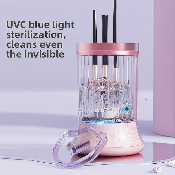 Electric Makeup Brush Cleaner- 7000 RPM USB Automatic Makeup Brush Cleaner Machine Set for Makeup Brush and Sponges