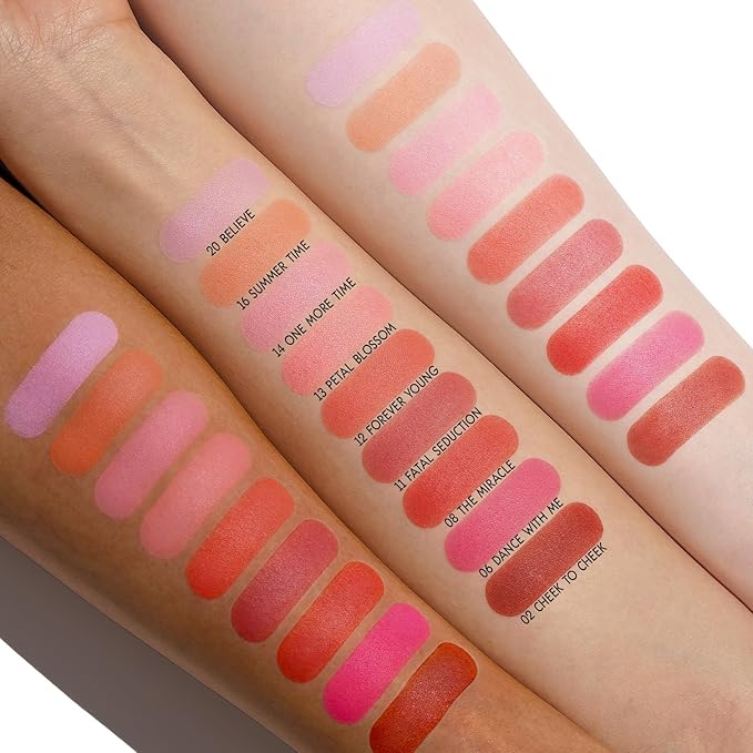 Oulac Baby Pink Blush Makeup,Highly Pigmented Cream Blush for Cheeks,Natural Matte Glow Finish,Buildable Color to Shape&All Day Wear Formula,Cruelty-Free Vegan blush,Daily&Party Use 4.8g 14