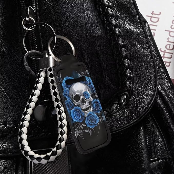 Pensura Chapstick Holder Keychain Fashion 5 Pcs Car Keychain Holder Portable Chapstick Holder Keep from Scratched and Dust