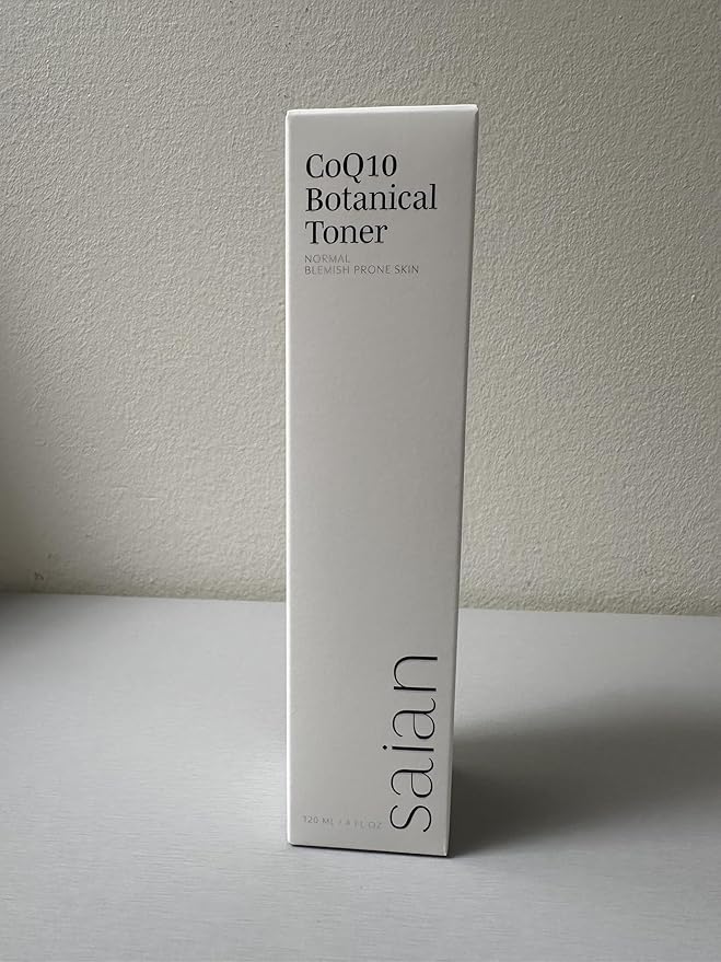 Saian CoQ10 Botanical Toner – Hydrating Brightening Facial Toner | Alcohol-Free Skin Care Mist with Hyaluronic Acid & Antioxidant Botanicals | Moisturizing Anti-Aging Toner for Sensitive or Dry Skin