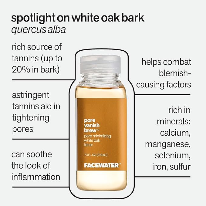 Facewater Pore Vanish Brew Pore Minimizing White Oak Toner