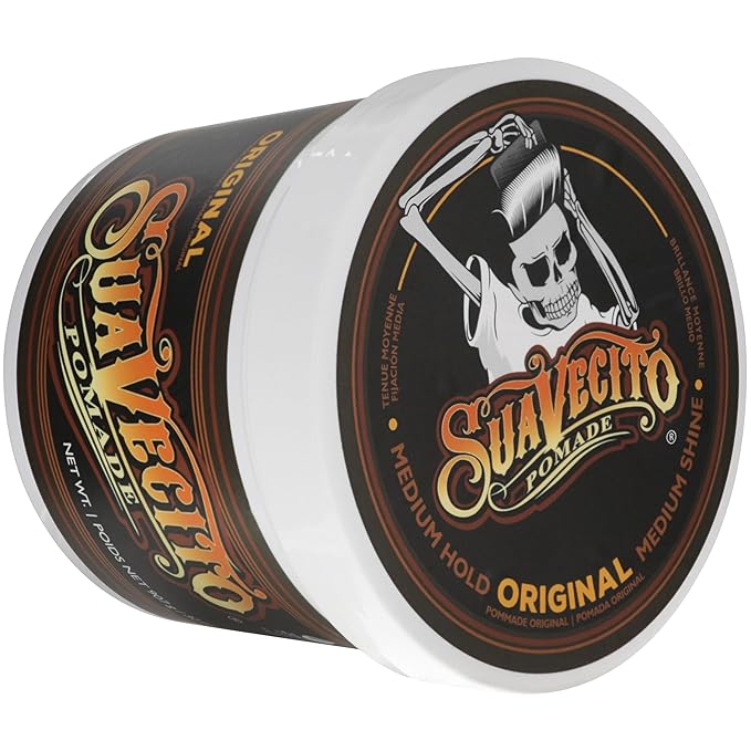 Suavecito Original Hold Pomade 32 oz, 1 Pack - Medium Hold Hair Pomade For Men - Medium Shine Water Based Wax Like Flake Free Hair Gel - Easy To Wash Out - All Day Hold For All Hairstyles