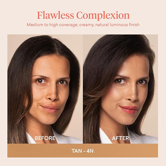 Toty by Sofia Vergara - lumina CC Cream SPF 50+, 100% Mineral Color Correcting Cream - Medium Coverage Foundation & Broad Spectrum Sunscreen for Face - Non Comedogenic - 4N SOFT TAN