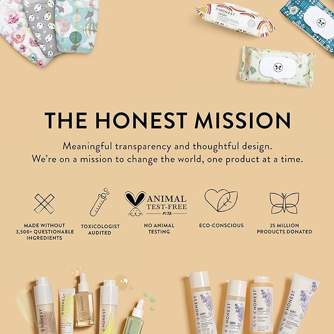 The Honest Company Mama Body and Belly Bump Love Bundle, Moisturizing Plant Based Oil and Stretch Mark Butter Cream