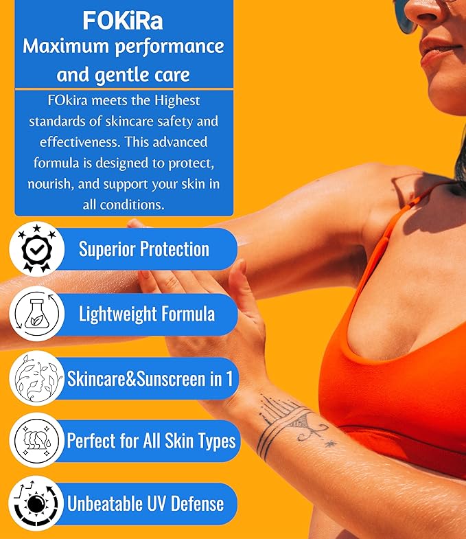 SPF 50+ Sunscreen Lotion, Formulated For Sensitive Skin. PA+++ UVA/UVB Protection Against Sunburn. Sweat And Water Resistant Upto 80 Minutes. Trusted and Recommended by Dermatologists.
