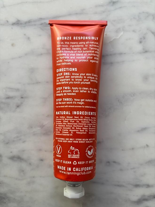 Tanning Club - Royal Tanning Balm - Hydrating Gel with Jojoba and Coconut Oil - Botanical Outdoor Sunscreen - 100 ml