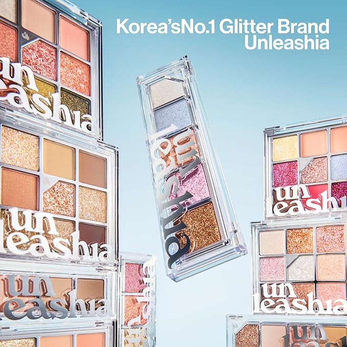 UNLEASHIA Glitterpedia Eye Palette NO.3 All of Coralpink