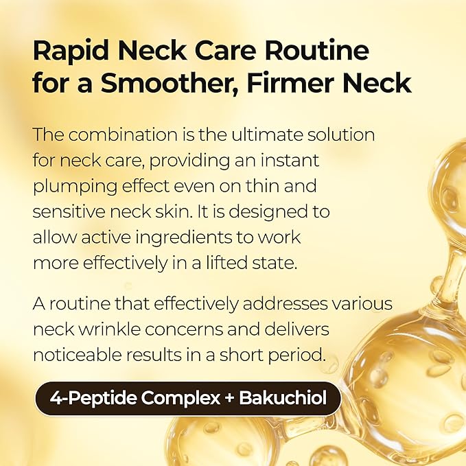 Dr. Melaxin Neck Care Cream Set, Volume Lifting Treatment, Necklinephalt and Necksphalt Formula korean skin care