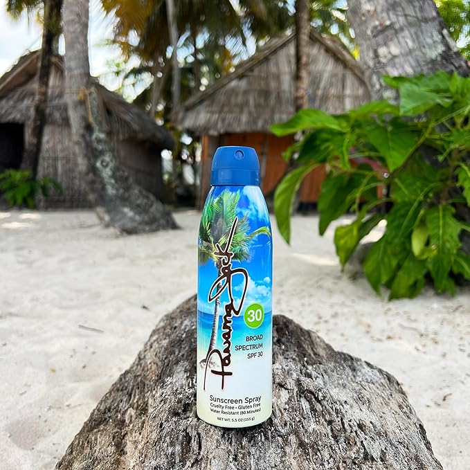 Continuous Spray Sunscreen - SPF 30, Broad Spectrum UVA/UVB Protection, PABA, Paraben, Gluten & Cruelty Free, Water Resistant (80 Minutes), 5.5 OZ