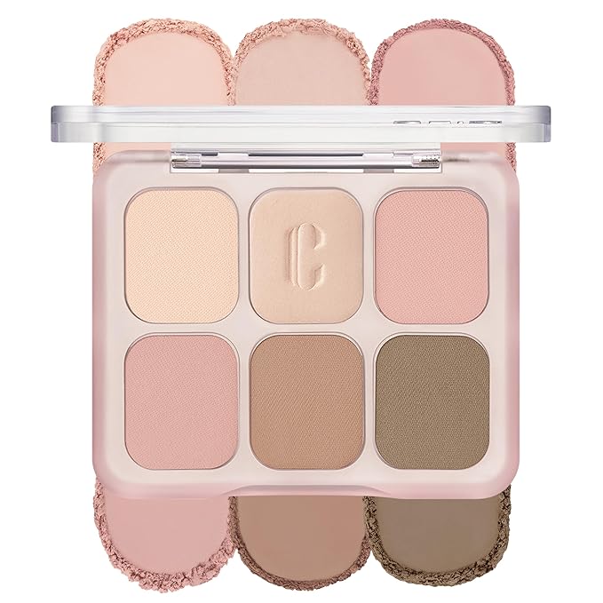 CLIO Muse Master Eyeshadow Palette, Korean Eyeshadow Palette, Soft Rose Mauve 6-Color Eye Makeup with Matte Satin Shimmer, Blendable Baked Cream Powder Formula (05 ROSE PRESET)