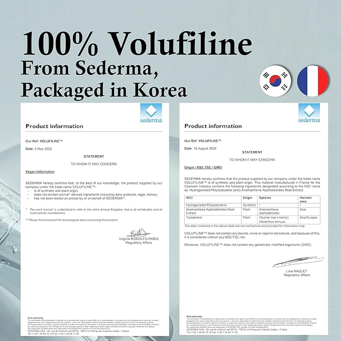Volufiline 100% Concentrate Firming Serum for Sagging Skin – Face Tightening, Jawline & V-Line Contour Booster, Anti-Wrinkle Collagen Enhancer | Fast-Absorbing Mix-in Korean Skincare