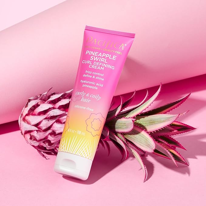 Pacifica, Pineapple Swirl Curl Defining Cream Mini, 1.4 Fl Oz