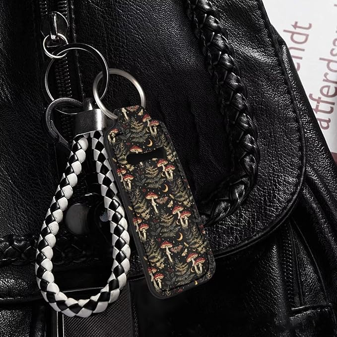 Pensura Chapstick Holder Keychain Fashion 5 Pcs Car Keychain Holder Portable Chapstick Holder Keep from Scratched and Dust
