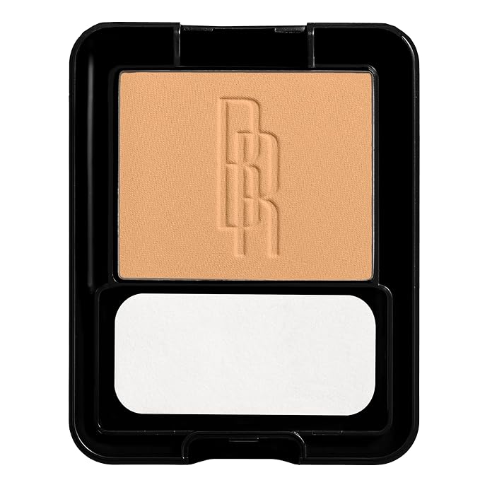 Black Radiance Pressed Powder, Pigment-Rich Matte Finish for Light Skin Tones, Oil-Absorbing Compact with Mirror & Sponge - Crème Fresh (Pack of 2)