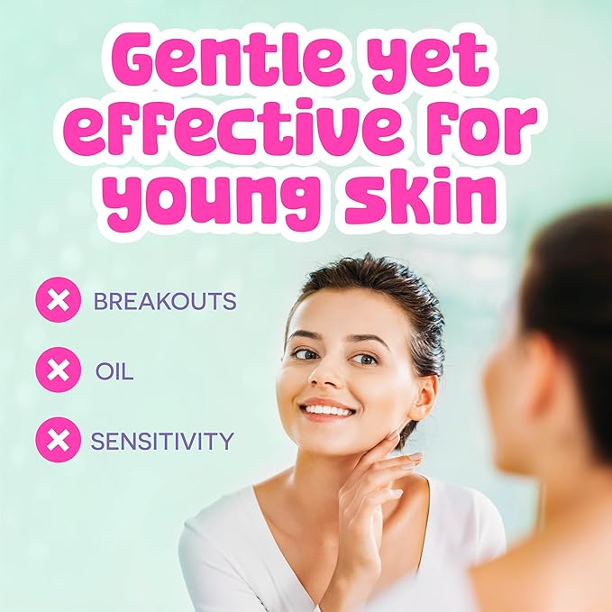 BeYoutiful Skin Care Gift Set, Easter Gifts for Kids, BFF Regimen 5-Piece Kit for Sleepovers & Kids Skincare, Toner, Face Wash, Serum, Moisturizer & Lip Mask, Little Girl Easter Basket Stuffers