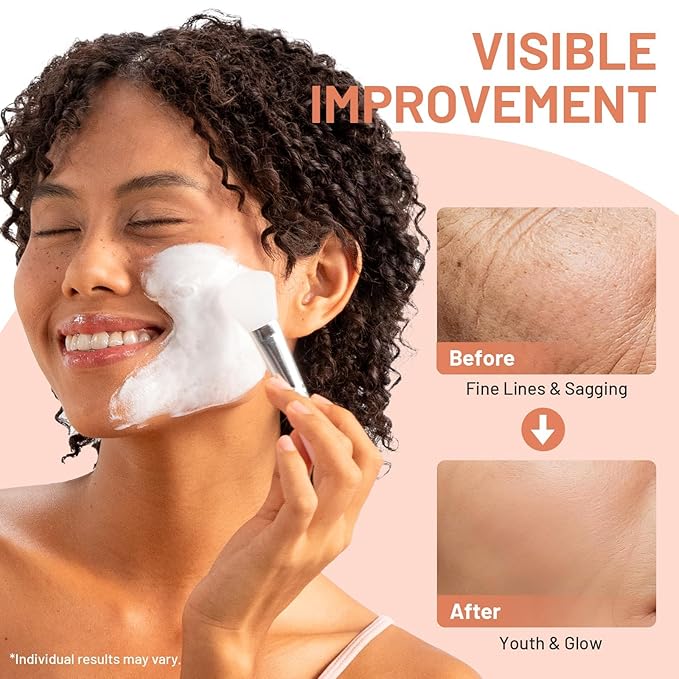 Collagen Peptides Night Wrapping Face Mask 5.07 oz – Overnight Peel-Off Face Mask with Hyaluronic Acid & Vitamin E – Hydrating & Elasticity Korean Skincare for Glass Skin Radiance