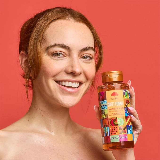 Tree Hut Sweet Pumpkin Wash, Gently Cleanses and Leaves Skin Looking Fresh and Radiant, Body Wash, Fall Limited Edition Scent, 18 Fl Oz
