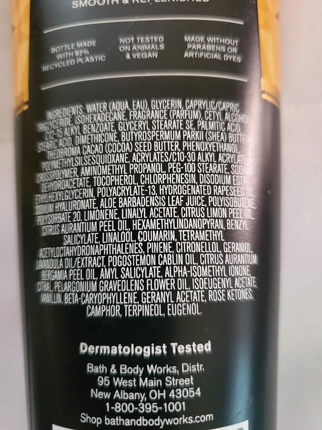 Bath & Body Works Men's Whiskey Reserve 3-in-1 Hair, Face & Body Wash and Body Cream 2 Piece Set