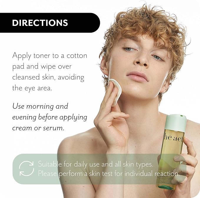 THE ACT Facial Toner for All Skin Types – Hydrating, Toning & Cleansing Toner for Face, All Types Skin, Pore Cleanser with Patented Pine Extract, Makeup Remover, Self & Skin Care Routine, 6.8 Fl Oz