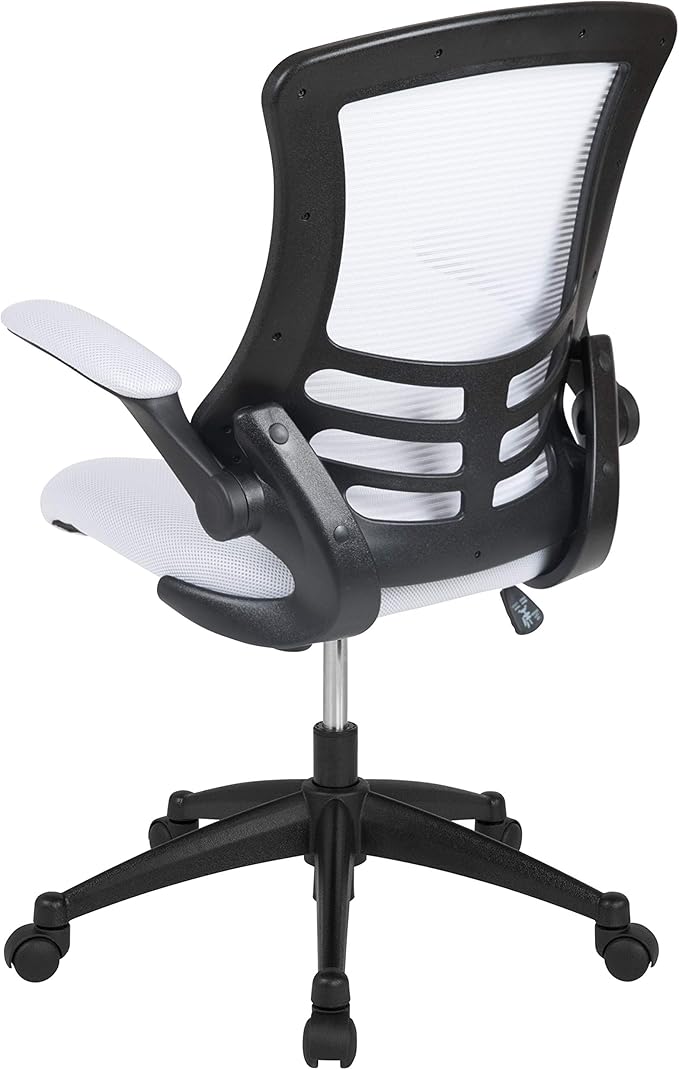 Flash Furniture Kelista Office Chair, Ergonomic, Mid-Back, Black Mesh with Swivel