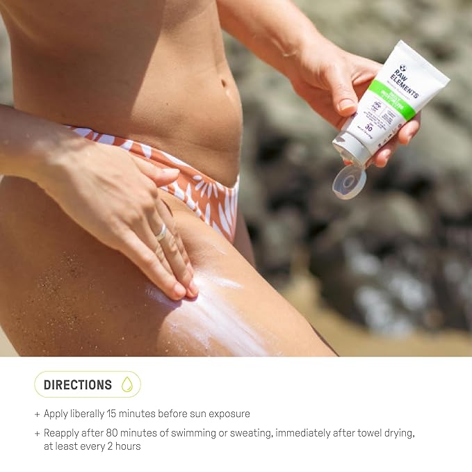 Raw Elements Daily Lifestyle Moisturizer Bio-Resin Tube - SPF 30, UVA-UVB Protection, Non-Nano Zinc, Reef-Safe, Water Resistant, 1.8 oz