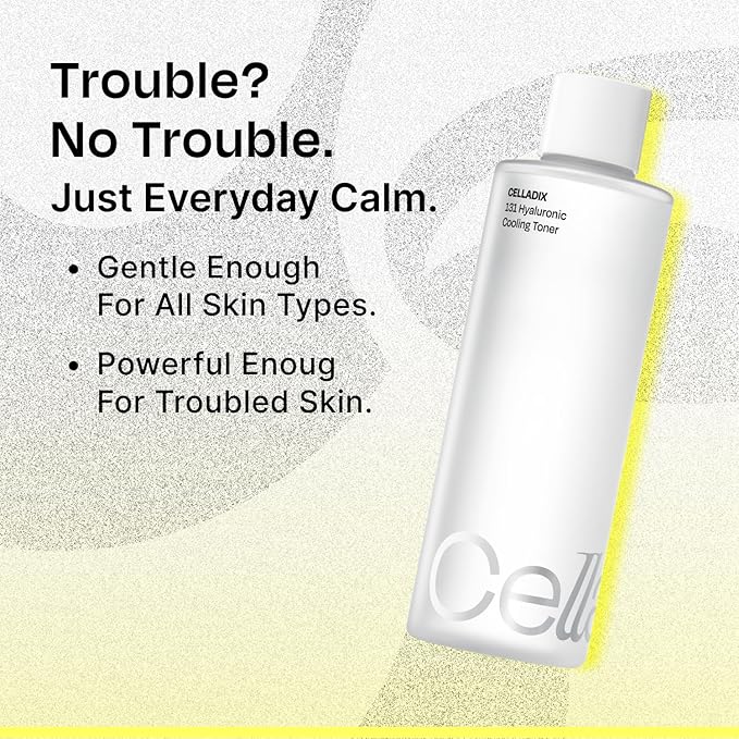 Celladix Sebum Rebalancing Rx 131 Ampoule & Pore Care BHA Gel Cleanser & Hyaluronic Cooling Toner & Ceramide Capsule Soothing Cream