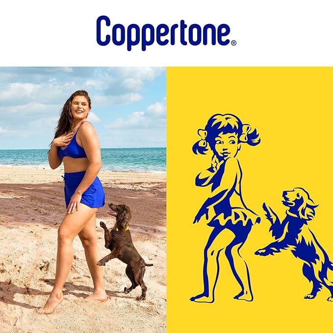 Coppertone Sport Sunscreen Lotion SPF 50, Water Resistant Body Sunscreen, Broad Spectrum SPF 50 Sunscreen, Bulk Sunscreen Pack, 3 Fl Oz Travel Size Bottles, Pack of 12