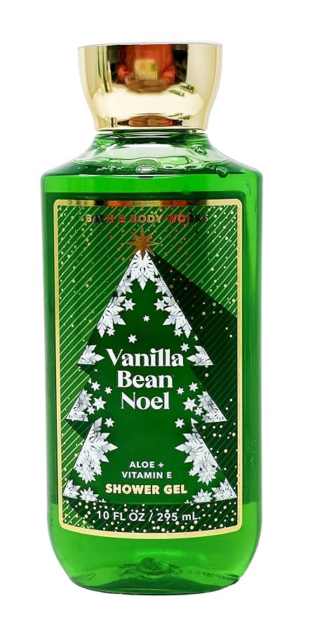 Bath and Body Works Vanilla Bean Noel Shower Gel, Body Lotion, Fine Fragrance Mist Daily Trio Gift Set 2018