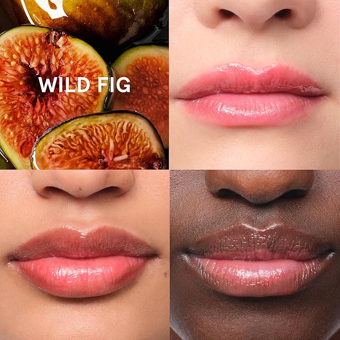 Glossier Balm Dotcom Hydrating Tinted Lip Balm - Universal Salve, Up to 12Hr Moisture for Dry Lips, Cuticles & Skin - Lanolin, Beeswax & Castor Oil - Wild Fig, Honeyed Scent Coral Tint, 15ml