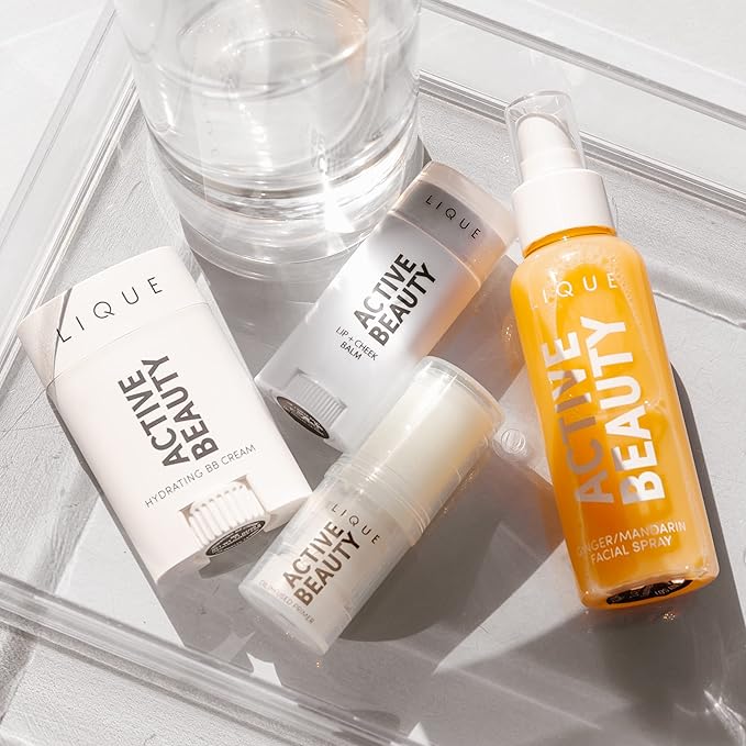 LIQUE Active Don't Sweat It Light-Coverage BB Cream Stick, Revitalize And Brighten Skin While Smoothing Fine Lines And Reducing Redness, Dewy Finish, Vegan Formula, Light/Medium, 0.71 Oz.