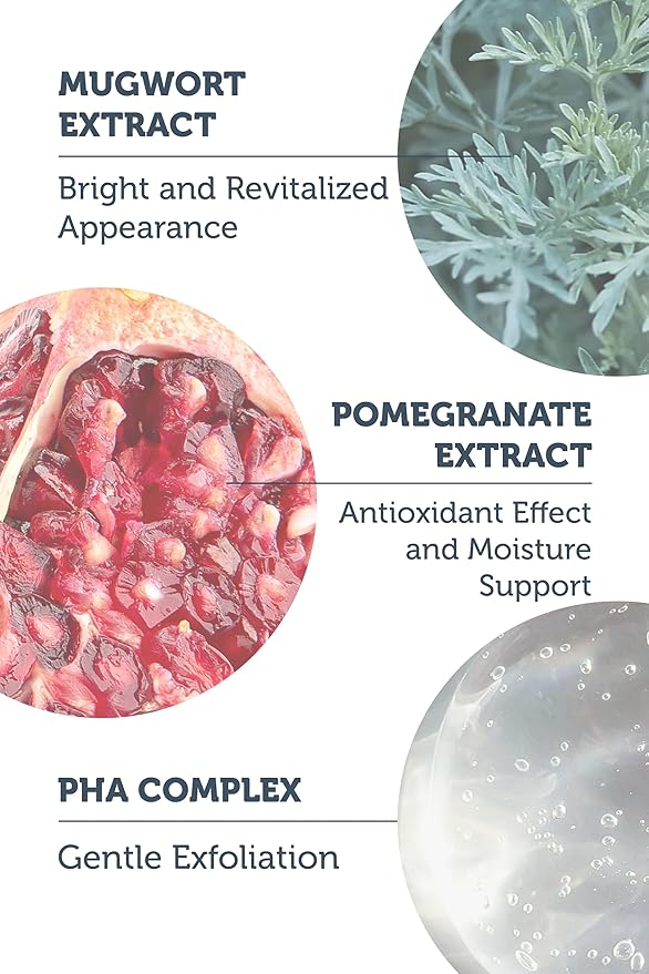 The Purest Solutions Refine & Glow PHA 1.5% Exfoliating Toner for Sensitive Skin – Purifying & Brightening Facial Toner with Mugwort & Pomegranate Extract for Smooth, Radiant Skin