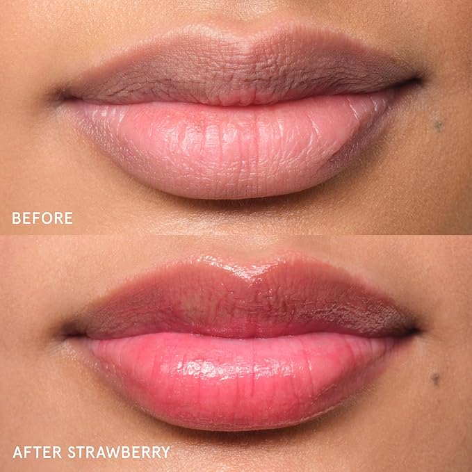 Glossier Balm Dotcom Hydrating Tinted Lip Balm - Universal Salve, Up to 12 Hour Moisture for Dry Lips, Cuticles & Skin - Lanolin, Beeswax & Castor Oil - Strawberry, Jammy Pink Tint, 15ml
