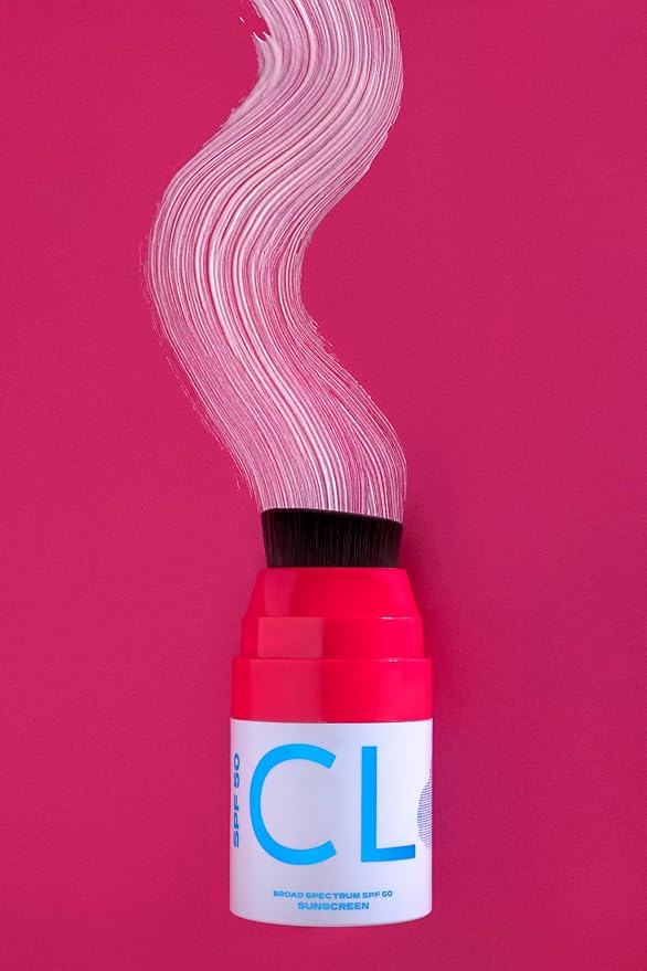 CLOUD Brush on Mineral Sunscreen Lotion - SPF 50 - No-Mess Applicator for Kids, Babies & Family - Reef Safe, Non-Nano Zinc Oxide, No Messy Hands, Blends Clear, Fragrance Free, Moisturizing.
