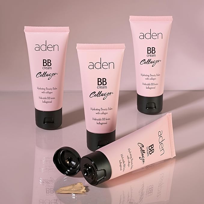 aden BB Cream Tinted Moisturizer with SPF 15–30 ml Hydrating Face Moisturizer with SPF & Collagen - acne BB Cream Foundation & Tinted Sunscreen for face – Natural Coverage Made in Europe 03