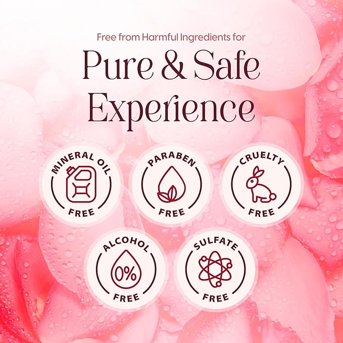 Rosewater, Refreshing Facial Mist, Toner, Glowing Skin, Hydrating Spray for Face, Organic Damask Rose Water, for All Skin Types, Alcohol Free, Cruelty Free, 4.05 Fl Oz 120 ml