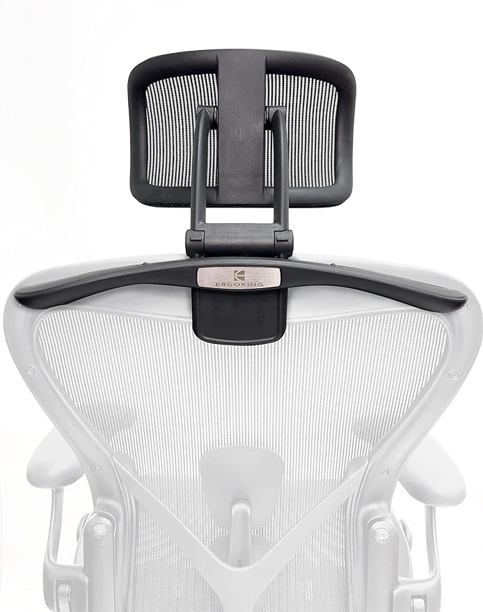 Headrest Attachment Compatible with Herman Miller Aeron Fully Adjustable Height & Tilt, Removable Coat Hanger Available Color for Classic.