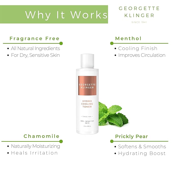 Georgette Klinger Hydro Cooling Face Toner - 6.7 oz